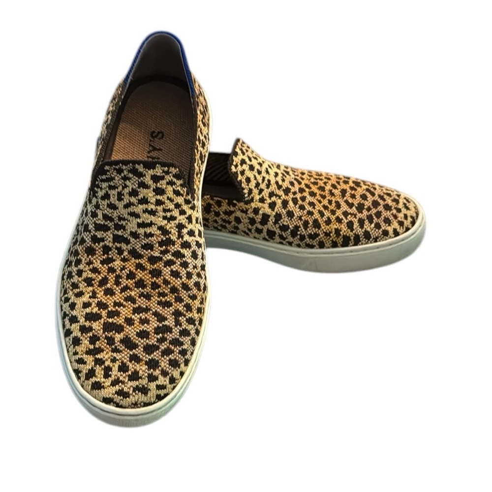 Rothy’s The Sneaker Women's 8 Sahara Cat Print